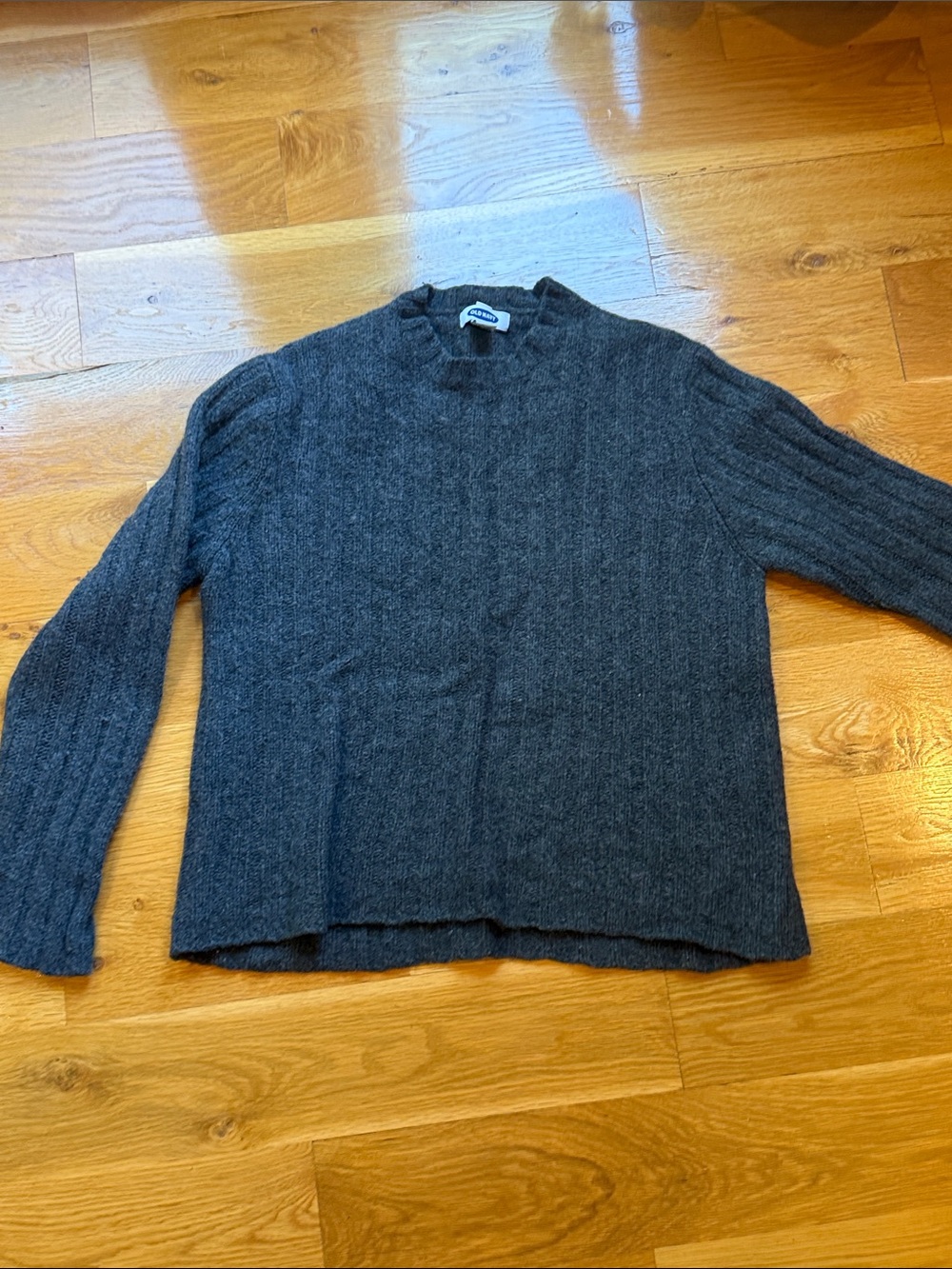 Classic Men's Charcoal Ribbed Sweater old navy XL